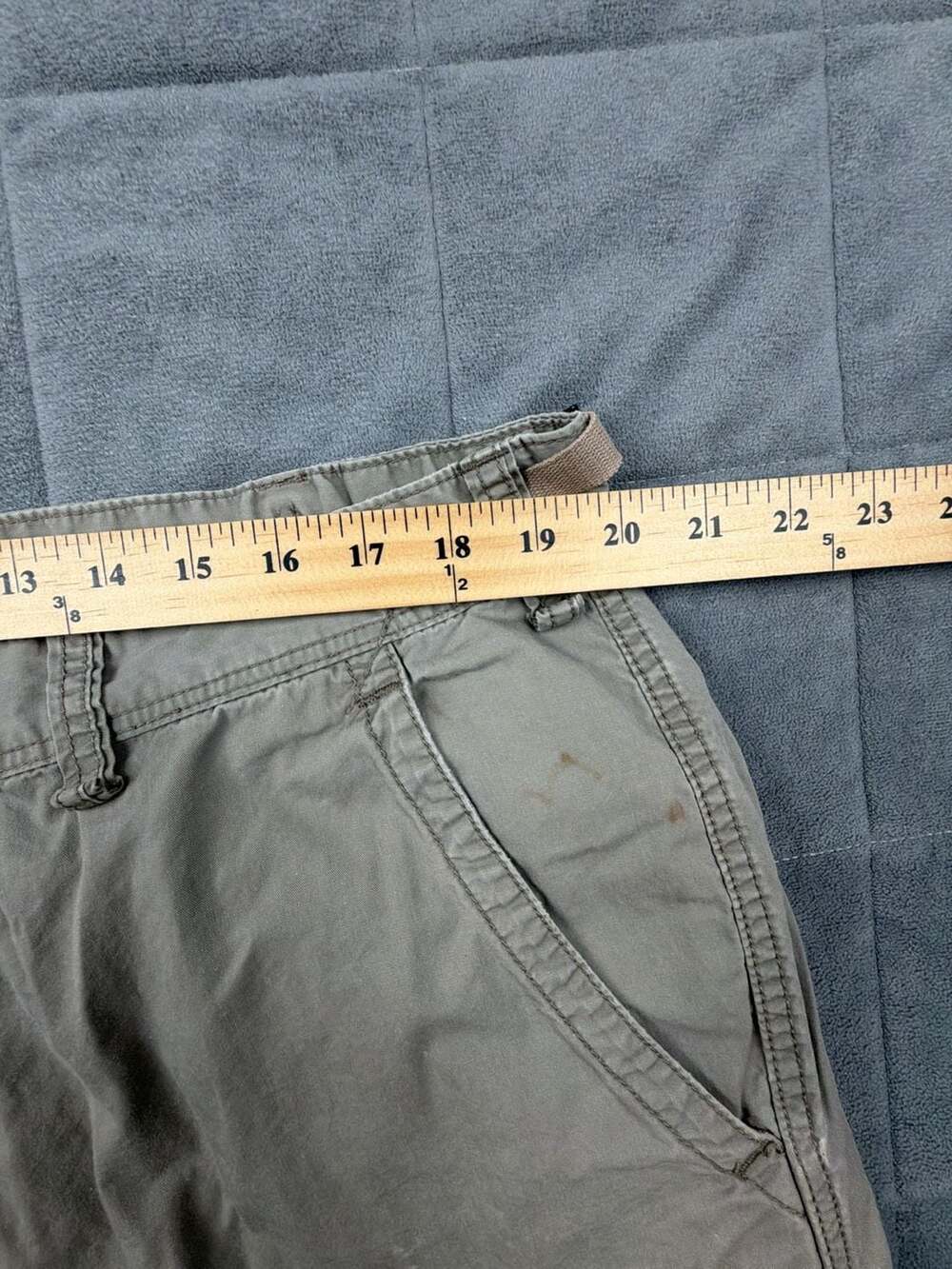 Polo Jeans Co. Ralph Lauren Vintage Military Surplus Khaki Cargo Shorts Size 40 - Picture 5 of 7